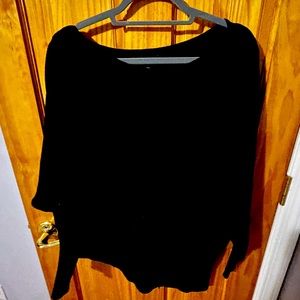 Ribbed tunic Black sweater from express size xl